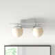 Colford 2 Light Frosted Dimmable Vanity Light