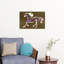 Spiritueux cheval mauve abstrait, reproduction d'art contemporain-129970358