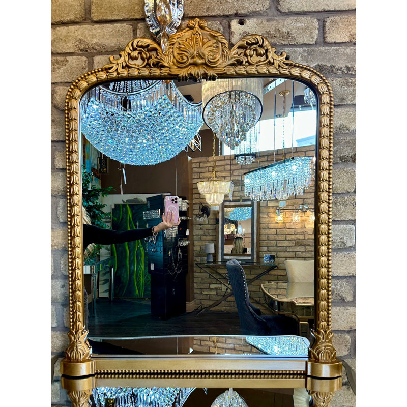 Miroir biseauté pleine longueur Janelis, 39,37 po x 31,5 po