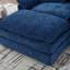 Fauteuil d'appoint moderne avec repose-pieds en chenille-846004389