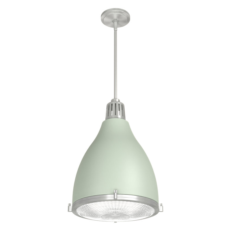 Bluff View 3 - Light Dome Pendant, Medium, Soft Sage, 3 Lights