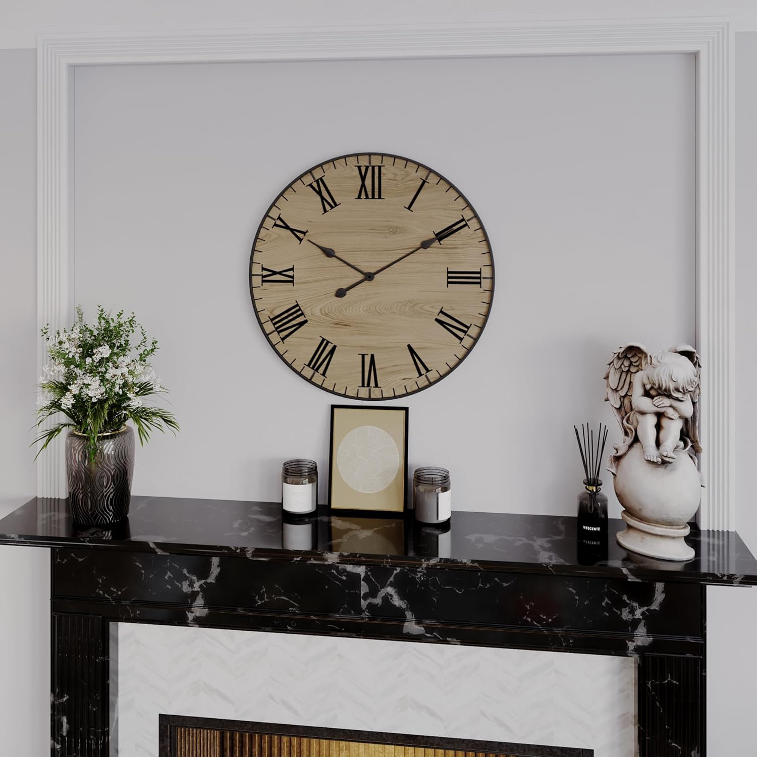 Horloge Lumineuse 30 Cm Pendules Et Horloges Murales Avec Mouvement Quartz Silencieux, Chiffres