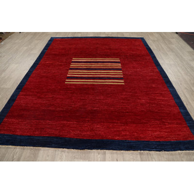 One-of-a-Kind 6'9" X 8'5" New Age Wool Area Rug in