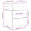 35 cm W Bedside Table-1764198453