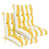 Bright Yellow/White Striped
