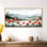 «Red Green Red Poppies in Green Mountain Meadows», art mural floral, impression sur toile colorée