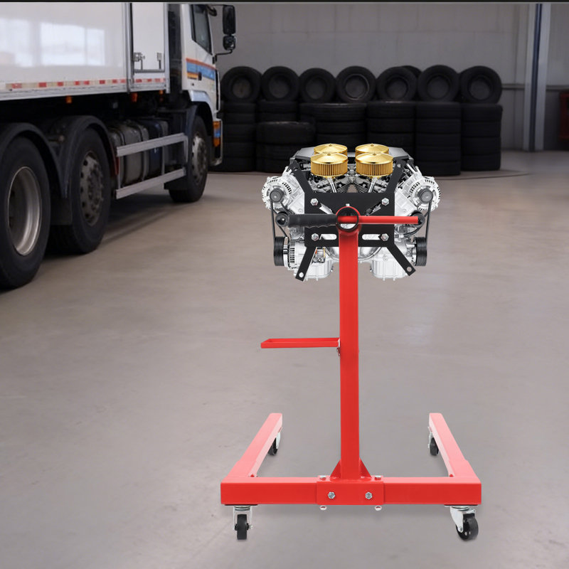 Support rotatif pour moteur avec tête de montage réglable à 360 degrés et plateau de rangement supplémentaire pour outils Capacité de 1 250 lb
