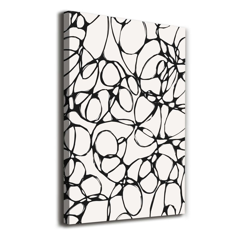 Chaotic Circles - Wrapped Canvas Print