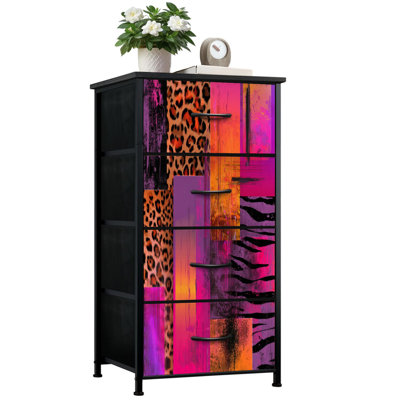 Commode pour chambre à coucher avec 4 tiroirs de rangement Bold