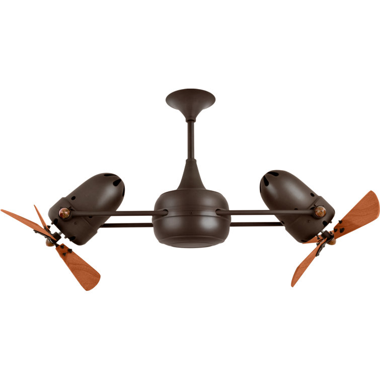 36" Duplo-Dinamico 3 - Blade Caged Ceiling Fan with Wall Control