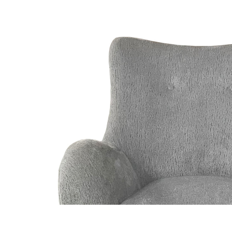 Chaise d'appoint pivotante en tissu