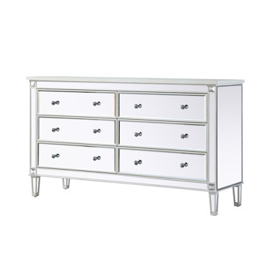 SPARKS 6 - Drawer 60" W Double Dresser by Prestige