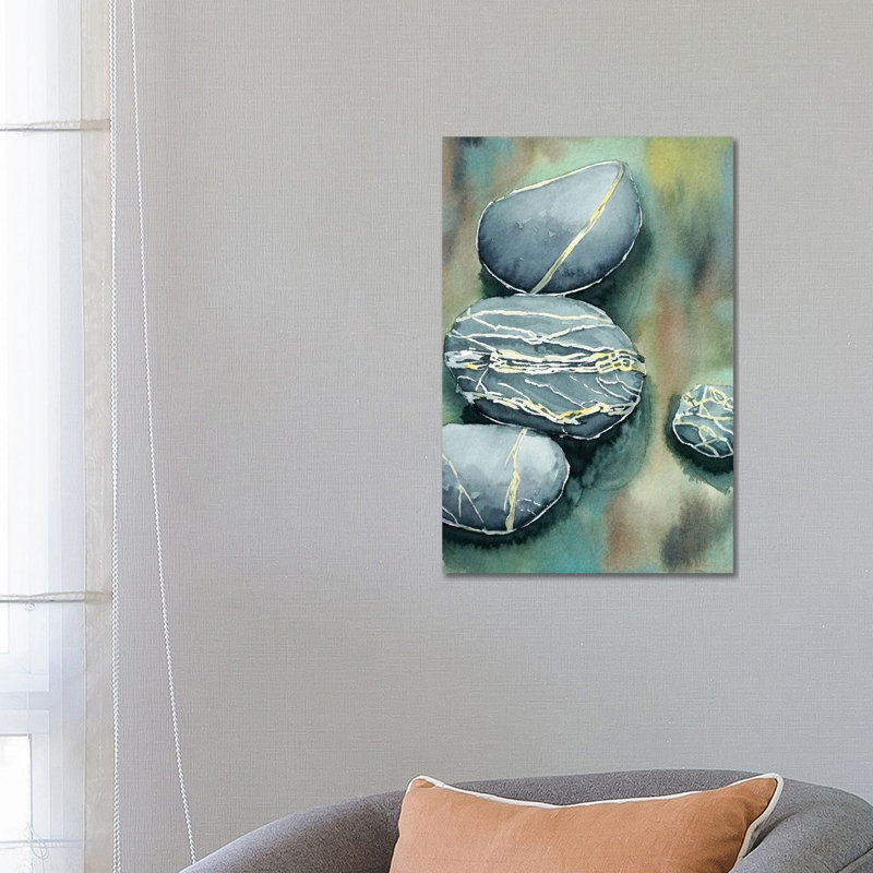 Pebbles 1 Piece Wall Art on Canvas, 66.04 cm H x 45.72 cm W x 1.91 cm D, Wrapped Canvas