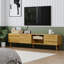 Meuble télé, moderne, 70 po, Mid-Century, avec rangement, centre de divertissement
