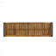 Banc de jardin industriel extérieur en bois et métal pour 2 personnes-1267031336