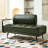 55"Inch Width Modern End of Bed Bench,Faux Leather Upholstered With side table-1527898786