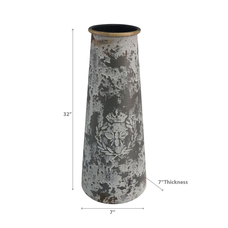Polyester Floor Vase, 32" H x 7" W x 7" D