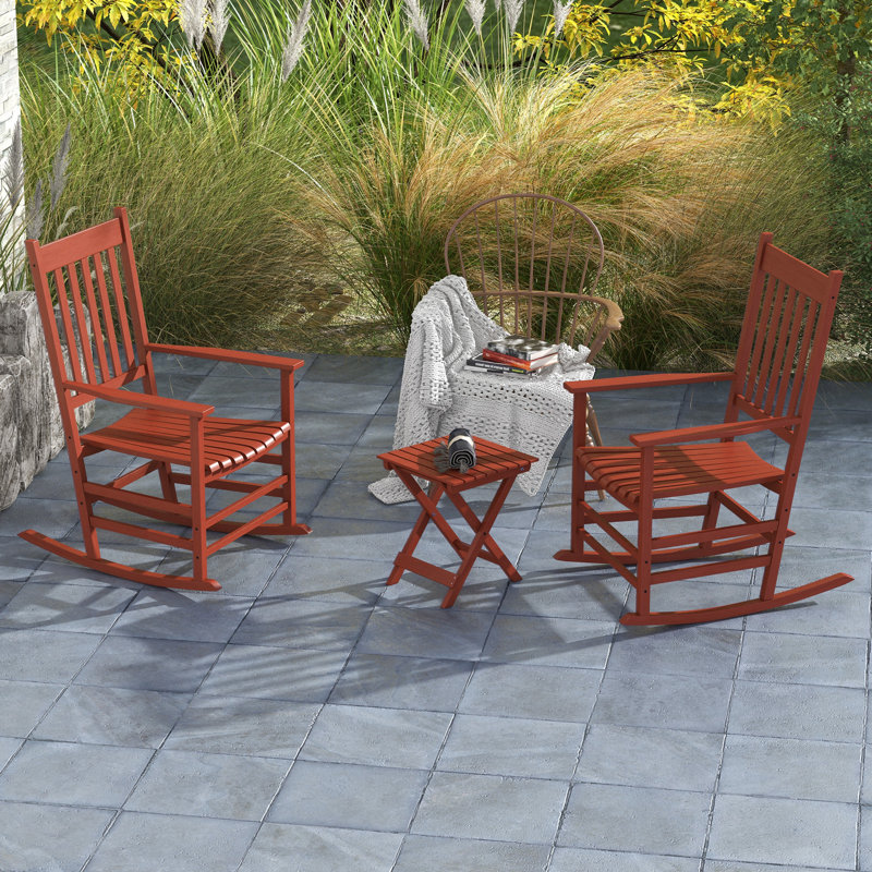 Drayvon Solid Wood Rocking Chair