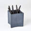 Folded Leather Pencil Cup-Blue Wash