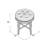 Kautz Solid Wood Accent Stool-1381755872