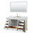 Deborah 60'' Single Bathroom Vanity with Marble Top-23113263-80209533