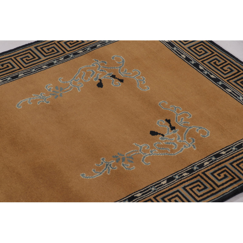Art Deco One-of-a-Kind 3'3X5'11 Hand Knotted Area Rug