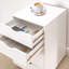 Armoire de rangement à 5 tiroirs avec roulettes pour l'organisation du bureau à domicile, classeur sous le bureau pour dossiers, papeterie et accessoires - Armoire mobile pour chambre à coucher, salon ou bureau-494687469