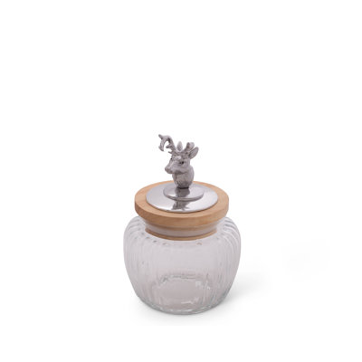 Antler Glass Jar