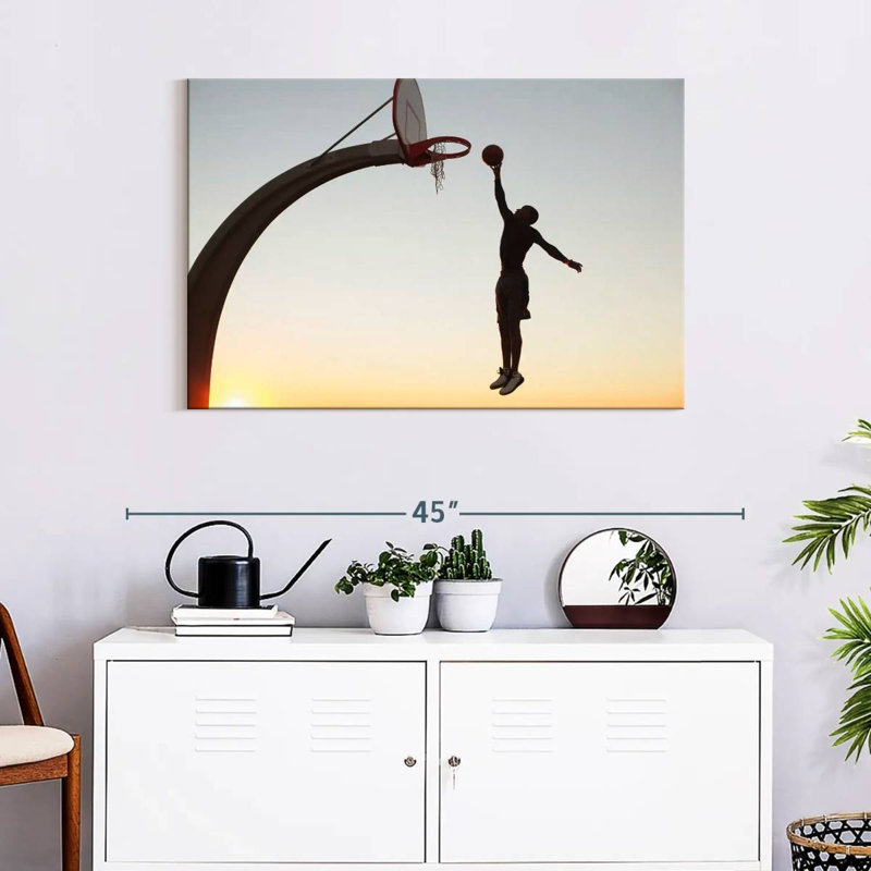Sunset Slam Dunk, 24" H x 36" W