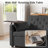 Latitude Run 3 in 1 Convertible Sofa Bed, 53" Vincy Sleeper Loveseat with Side Table, Pull Out Couch with 2 Pockets and 2 Pillows for Living Room Apartment Office-2132206054