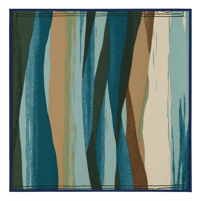 Tapis céleste en bois de grève, Carré 7 pi