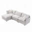 Modulaire 3 places avec repose-pieds-643681895