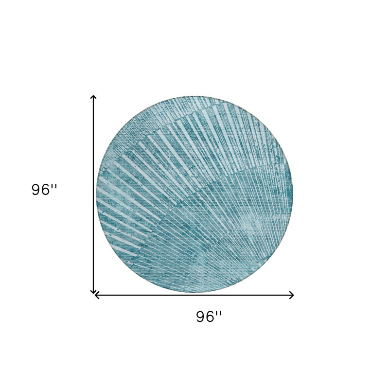 Tapis extérieur rond 8 pi