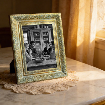 8" x 10" Antique Gold 3 PCS Memory Picture Frame for Bedroom Decor