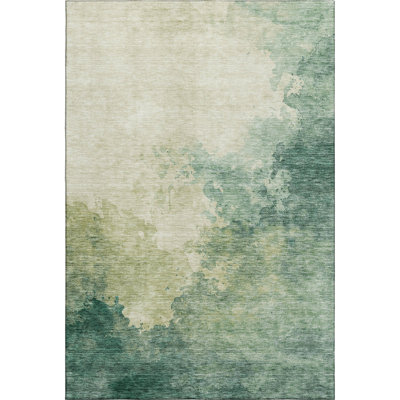 Premium Machine Washable Ducote AMF1138 Watercolors Rug