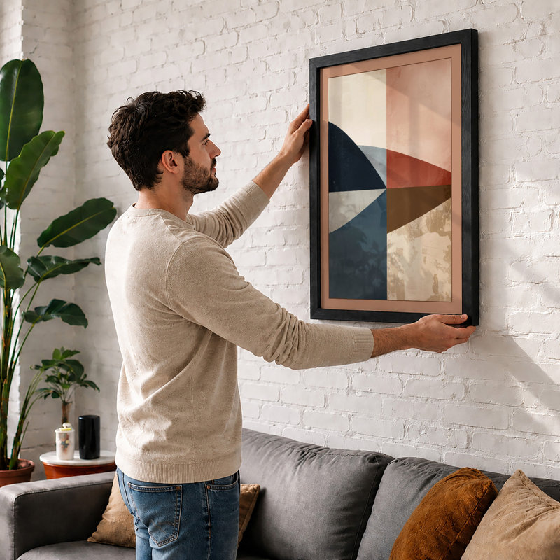 Angular Divisions Geometric - Framed Print, Unframed, A3 - 42.0 x 29.7 cm