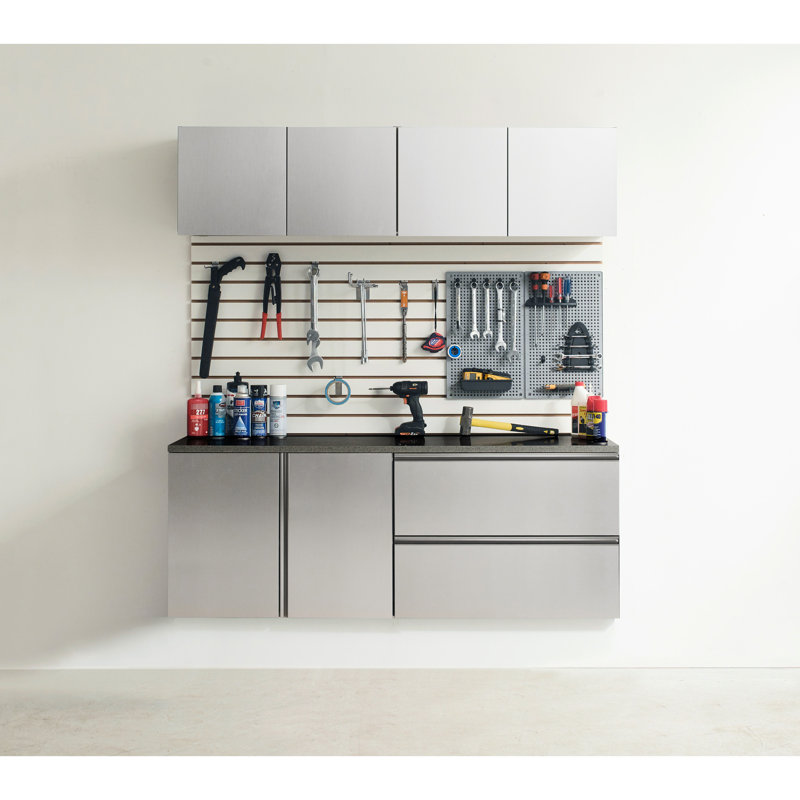 Series Garage Cabinet - 64 In. Width, 72 Height, 20 Depth Wall Mount, Large Storage, Finish 64"W X 72"H 20"D Extra Deep, To Stains And Water, Elegant