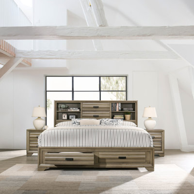 Cloe 3 Piece Solid Wood Bedroom Set