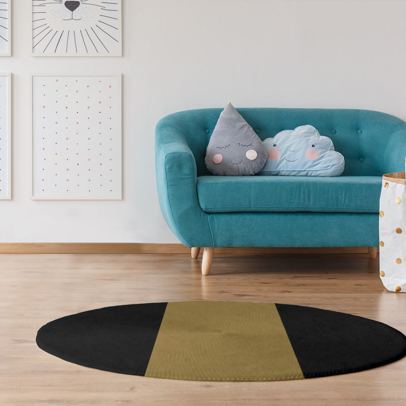 Chenille Indoor Rug, Round 5'