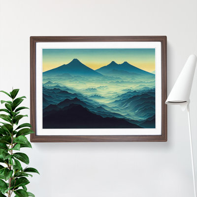 Blissful Mountain Sunrise - Framed Print