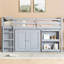 Twin Loft Bed With Storage Cabinet, Drawer And Shelf Cabinet And Pulling-Out Desk-1561335491