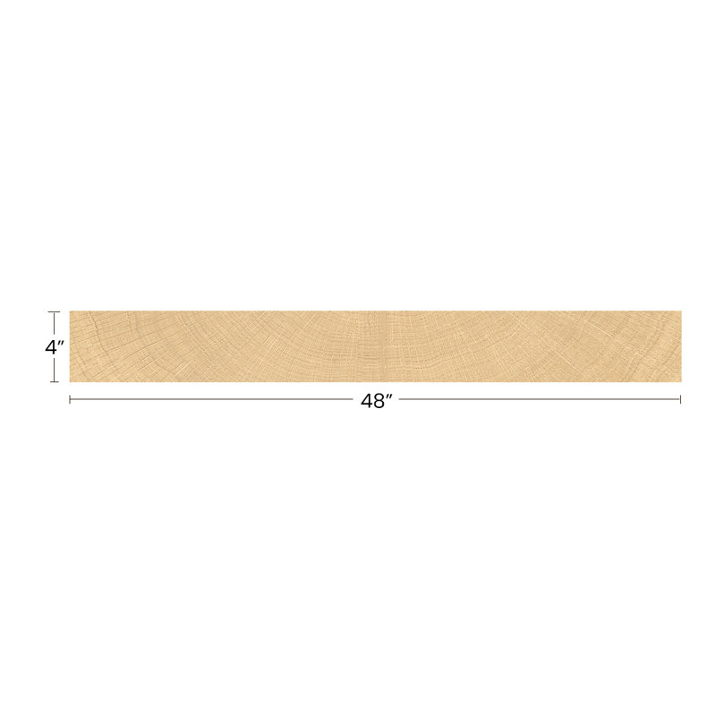 Bois sur mesure chêne 4 x 48, Beige