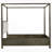 Sundance Dark Cocoa Queen Canopy Bed