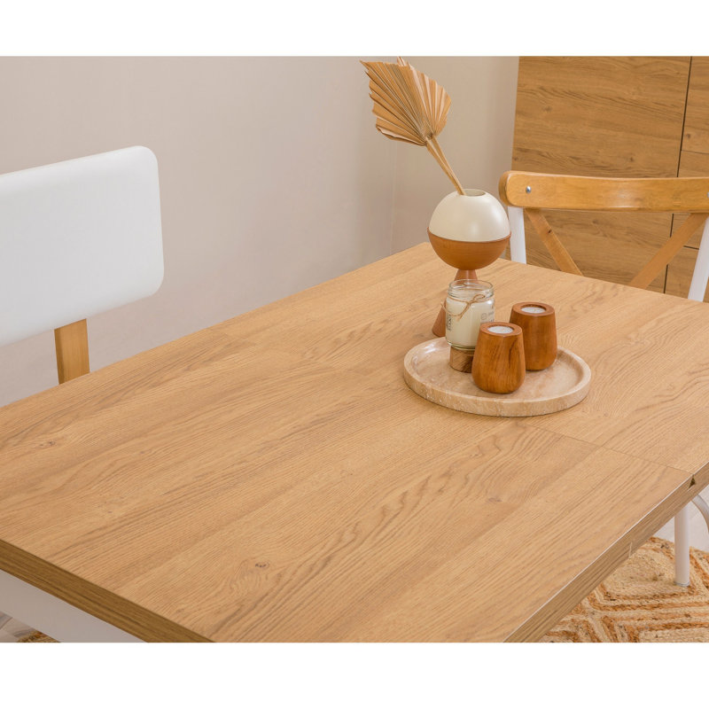 Tekamah 3 - Person Dining Set, Natural/White