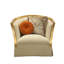 Fauteuil en velours l 40 po Apollonio