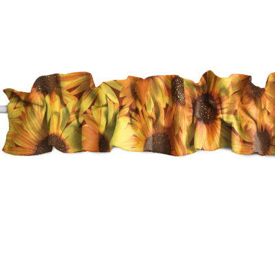 Cantonnière à motif de tournesols