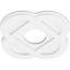 Médaillon de plafond contemporain en PVC de qualité architecturale Charlotte-36078061