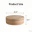 Table basse ronde avec motif Mars pour le salon, table basse tambour moderne pour le salon, pas besoin d'assemblage (motif Mars)-129103948-129103954