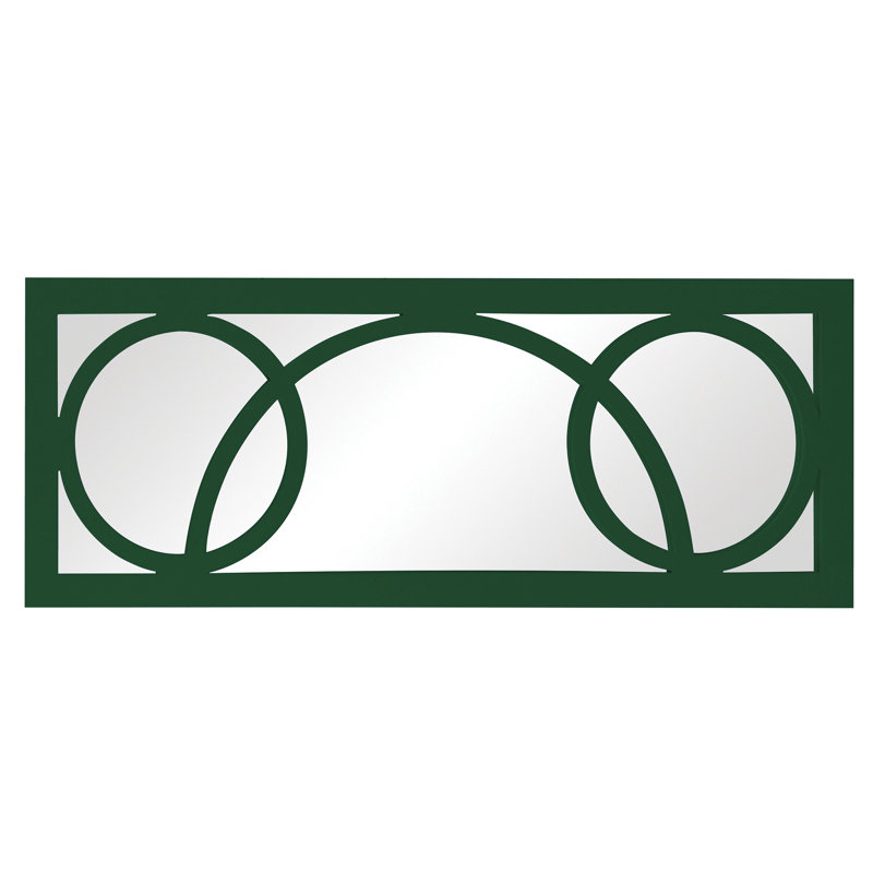 Miroir décoratif laqué moderne et contemporain, Vert forêt