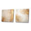 Minimalisme beige et or - tempêtes III - ensemble de 2 collages abstraits carrés-2112918577-2112918575